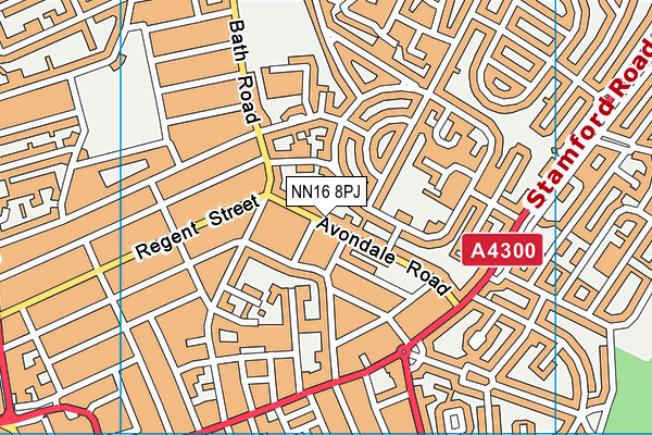 NN16 8PJ map - OS VectorMap District (Ordnance Survey) NN16 8PJ map - OS VectorMap District (Ordnance Survey)
