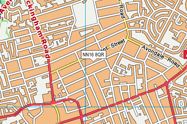 NN16 8QR map - OS VectorMap District (Ordnance Survey)