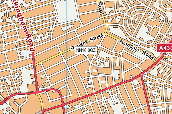 NN16 8QZ map - OS VectorMap District (Ordnance Survey) NN16 8QZ map - OS VectorMap District (Ordnance Survey)