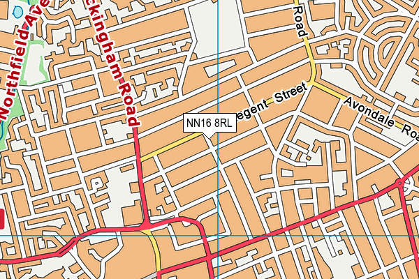 NN16 8RL map - OS VectorMap District (Ordnance Survey) NN16 8RL map - OS VectorMap District (Ordnance Survey)