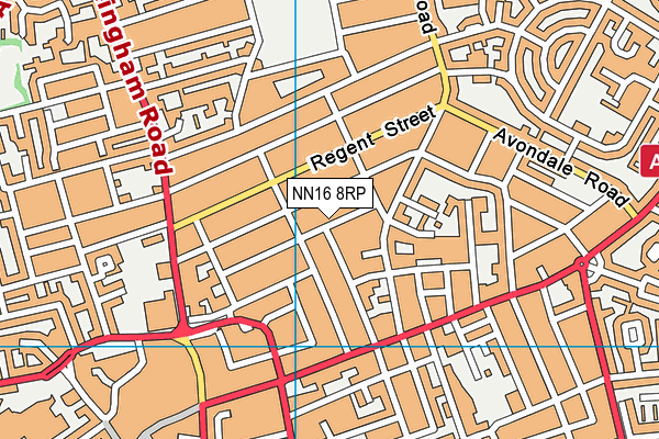 NN16 8RP map - OS VectorMap District (Ordnance Survey) NN16 8RP map - OS VectorMap District (Ordnance Survey)