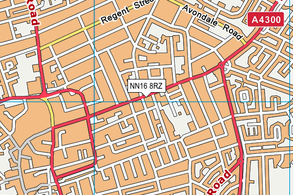 NN16 8RZ map - OS VectorMap District (Ordnance Survey) NN16 8RZ map - OS VectorMap District (Ordnance Survey)