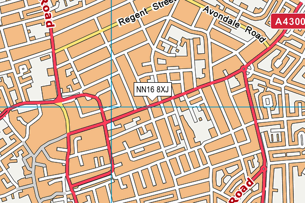 NN16 8XJ map - OS VectorMap District (Ordnance Survey) NN16 8XJ map - OS VectorMap District (Ordnance Survey)