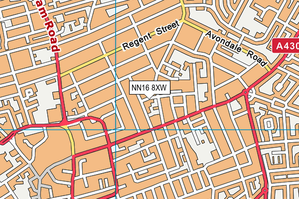 NN16 8XW map - OS VectorMap District (Ordnance Survey) NN16 8XW map - OS VectorMap District (Ordnance Survey)