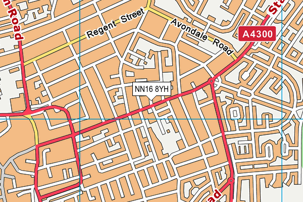 NN16 8YH map - OS VectorMap District (Ordnance Survey) NN16 8YH map - OS VectorMap District (Ordnance Survey)