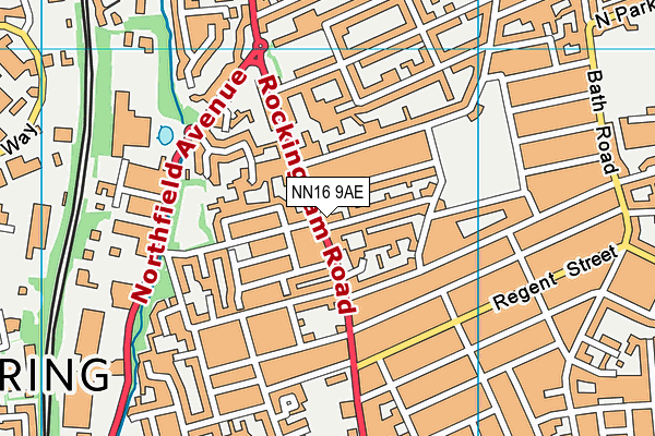 NN16 9AE map - OS VectorMap District (Ordnance Survey) NN16 9AE map - OS VectorMap District (Ordnance Survey)