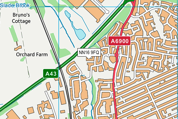 NN16 9FQ map - OS VectorMap District (Ordnance Survey) NN16 9FQ map - OS VectorMap District (Ordnance Survey)