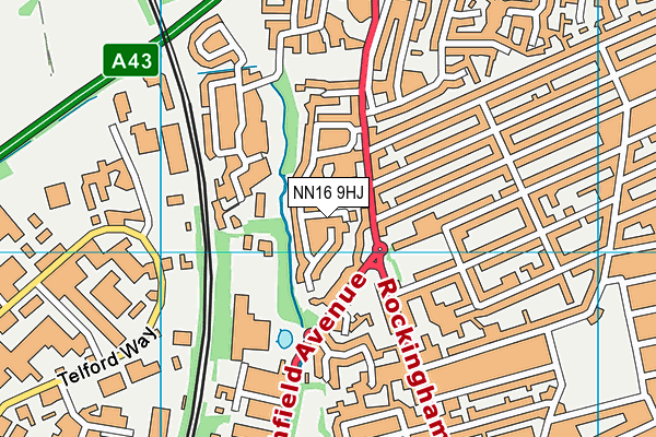 NN16 9HJ map - OS VectorMap District (Ordnance Survey)