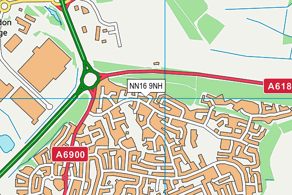 NN16 9NH map - OS VectorMap District (Ordnance Survey) NN16 9NH map - OS VectorMap District (Ordnance Survey)