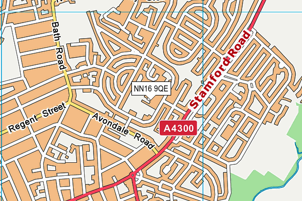 NN16 9QE map - OS VectorMap District (Ordnance Survey) NN16 9QE map - OS VectorMap District (Ordnance Survey)