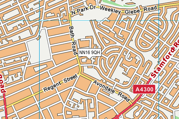 NN16 9QH map - OS VectorMap District (Ordnance Survey) NN16 9QH map - OS VectorMap District (Ordnance Survey)