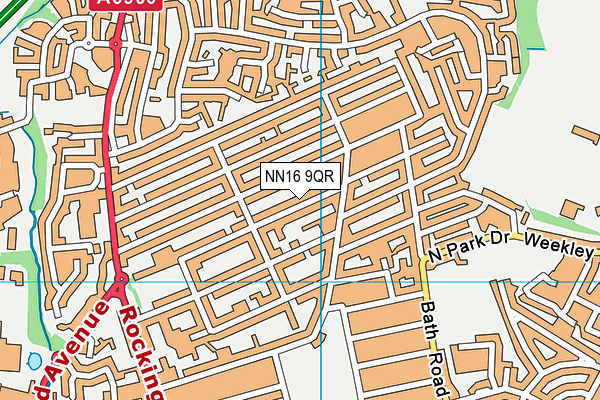 NN16 9QR map - OS VectorMap District (Ordnance Survey) NN16 9QR map - OS VectorMap District (Ordnance Survey)