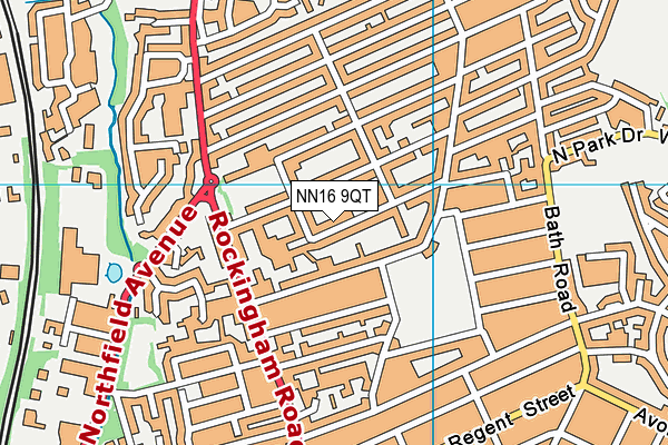 NN16 9QT map - OS VectorMap District (Ordnance Survey) NN16 9QT map - OS VectorMap District (Ordnance Survey)