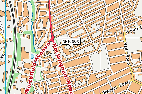 NN16 9QX map - OS VectorMap District (Ordnance Survey) NN16 9QX map - OS VectorMap District (Ordnance Survey)