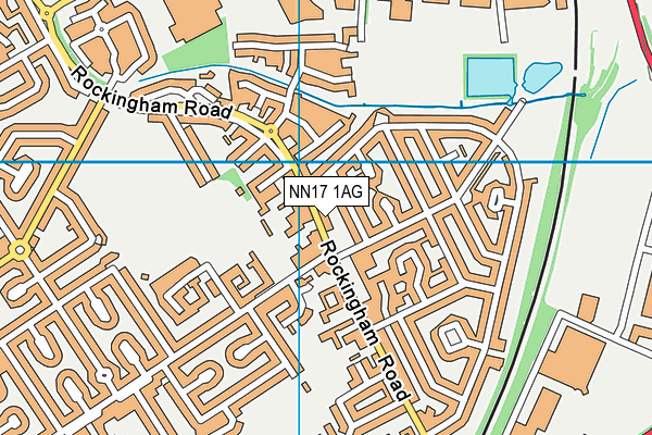 NN17 1AG map - OS VectorMap District (Ordnance Survey) NN17 1AG map - OS VectorMap District (Ordnance Survey)