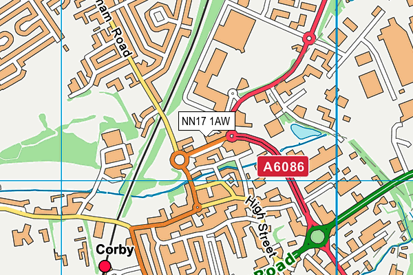 NN17 1AW map - OS VectorMap District (Ordnance Survey) NN17 1AW map - OS VectorMap District (Ordnance Survey)