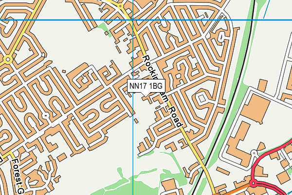 NN17 1BG map - OS VectorMap District (Ordnance Survey) NN17 1BG map - OS VectorMap District (Ordnance Survey)