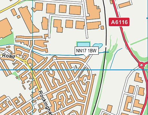NN17 1BW map - OS VectorMap District (Ordnance Survey) NN17 1BW map - OS VectorMap District (Ordnance Survey)