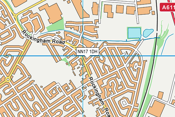 NN17 1DH map - OS VectorMap District (Ordnance Survey) NN17 1DH map - OS VectorMap District (Ordnance Survey)