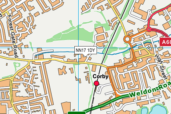 NN17 1DY map - OS VectorMap District (Ordnance Survey) NN17 1DY map - OS VectorMap District (Ordnance Survey)