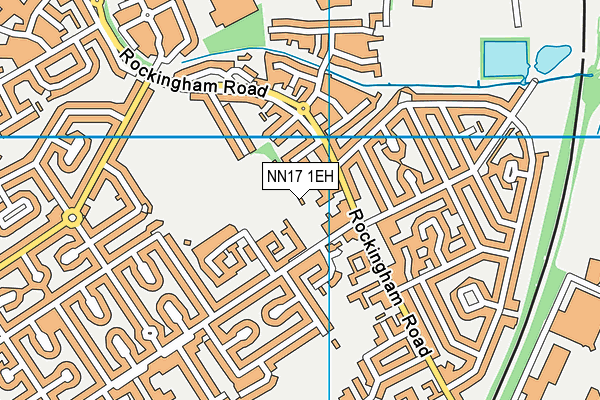 NN17 1EH map - OS VectorMap District (Ordnance Survey)