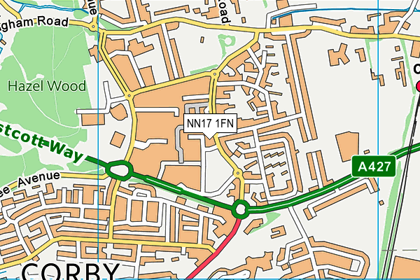 NN17 1FN map - OS VectorMap District (Ordnance Survey) NN17 1FN map - OS VectorMap District (Ordnance Survey)