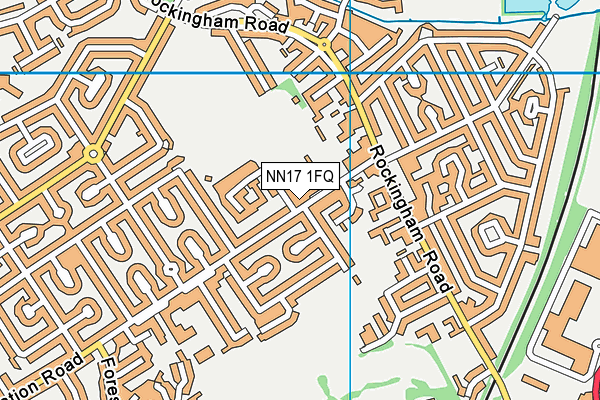 NN17 1FQ map - OS VectorMap District (Ordnance Survey) NN17 1FQ map - OS VectorMap District (Ordnance Survey)