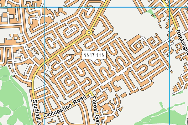 NN17 1HN map - OS VectorMap District (Ordnance Survey) NN17 1HN map - OS VectorMap District (Ordnance Survey)