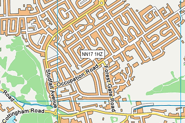 NN17 1HZ map - OS VectorMap District (Ordnance Survey) NN17 1HZ map - OS VectorMap District (Ordnance Survey)