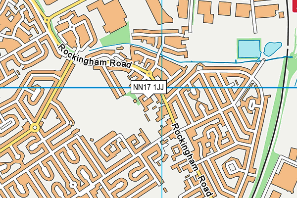 NN17 1JJ map - OS VectorMap District (Ordnance Survey) NN17 1JJ map - OS VectorMap District (Ordnance Survey)