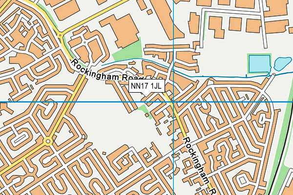 NN17 1JL map - OS VectorMap District (Ordnance Survey) NN17 1JL map - OS VectorMap District (Ordnance Survey)