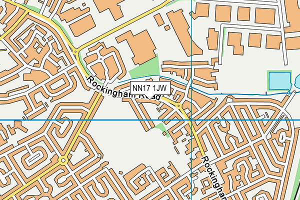 NN17 1JW map - OS VectorMap District (Ordnance Survey) NN17 1JW map - OS VectorMap District (Ordnance Survey)