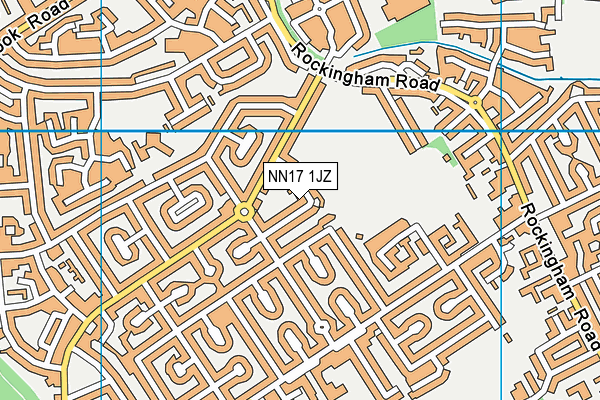 NN17 1JZ map - OS VectorMap District (Ordnance Survey) NN17 1JZ map - OS VectorMap District (Ordnance Survey)