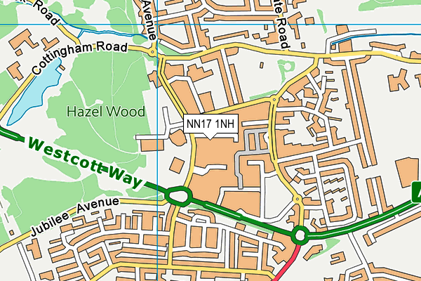 NN17 1NH map - OS VectorMap District (Ordnance Survey) NN17 1NH map - OS VectorMap District (Ordnance Survey)