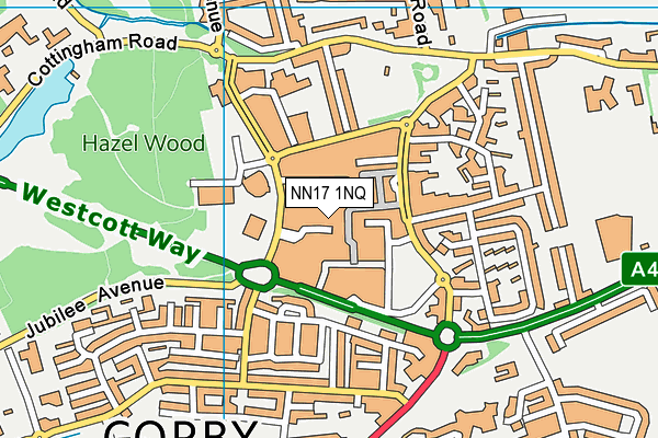NN17 1NQ map - OS VectorMap District (Ordnance Survey) NN17 1NQ map - OS VectorMap District (Ordnance Survey)