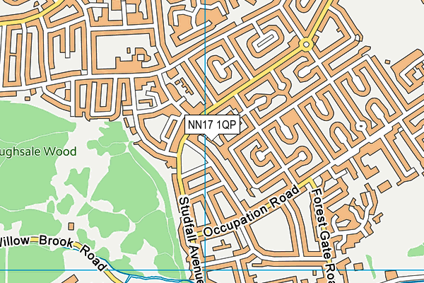 NN17 1QP map - OS VectorMap District (Ordnance Survey) NN17 1QP map - OS VectorMap District (Ordnance Survey)