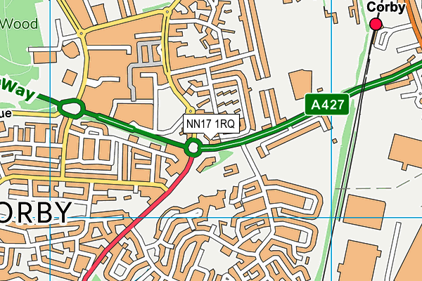 NN17 1RQ map - OS VectorMap District (Ordnance Survey) NN17 1RQ map - OS VectorMap District (Ordnance Survey)