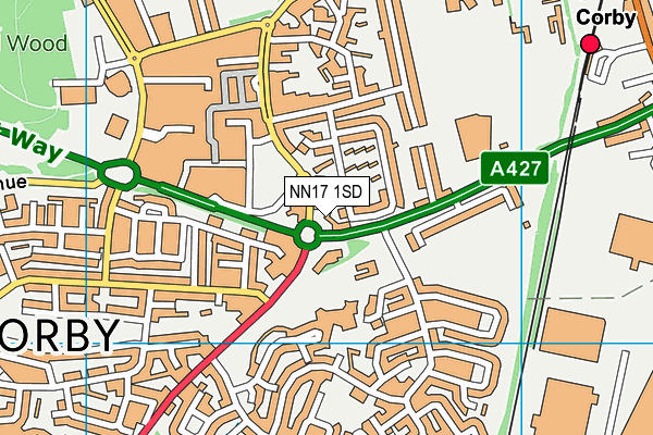 NN17 1SD map - OS VectorMap District (Ordnance Survey) NN17 1SD map - OS VectorMap District (Ordnance Survey)