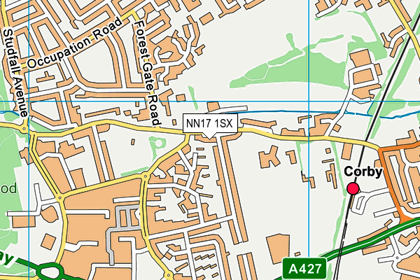 NN17 1SX map - OS VectorMap District (Ordnance Survey) NN17 1SX map - OS VectorMap District (Ordnance Survey)