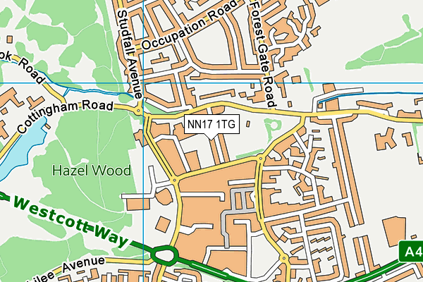 NN17 1TG map - OS VectorMap District (Ordnance Survey) NN17 1TG map - OS VectorMap District (Ordnance Survey)