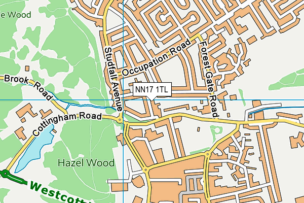 NN17 1TL map - OS VectorMap District (Ordnance Survey) NN17 1TL map - OS VectorMap District (Ordnance Survey)