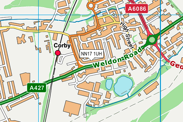 NN17 1UH map - OS VectorMap District (Ordnance Survey) NN17 1UH map - OS VectorMap District (Ordnance Survey)