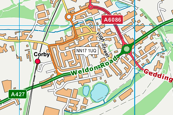NN17 1UQ map - OS VectorMap District (Ordnance Survey) NN17 1UQ map - OS VectorMap District (Ordnance Survey)