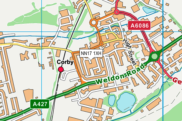 NN17 1XH map - OS VectorMap District (Ordnance Survey) NN17 1XH map - OS VectorMap District (Ordnance Survey)