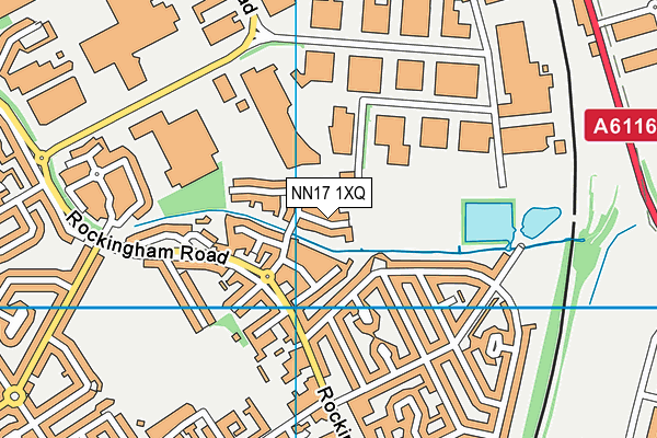 NN17 1XQ map - OS VectorMap District (Ordnance Survey)