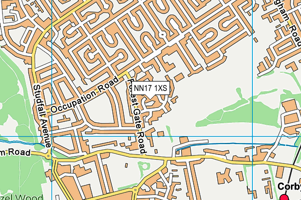 NN17 1XS map - OS VectorMap District (Ordnance Survey) NN17 1XS map - OS VectorMap District (Ordnance Survey)