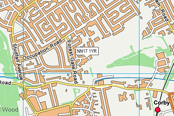 NN17 1YR map - OS VectorMap District (Ordnance Survey) NN17 1YR map - OS VectorMap District (Ordnance Survey)