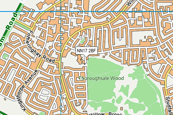 NN17 2BF map - OS VectorMap District (Ordnance Survey) NN17 2BF map - OS VectorMap District (Ordnance Survey)