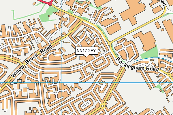 NN17 2EY map - OS VectorMap District (Ordnance Survey) NN17 2EY map - OS VectorMap District (Ordnance Survey)
