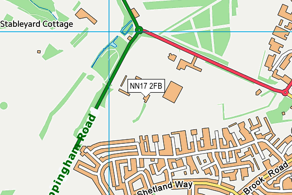 NN17 2FB map - OS VectorMap District (Ordnance Survey) NN17 2FB map - OS VectorMap District (Ordnance Survey)
